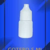 Gotero de 5 ml color blanca con tapa blanca con leyenda escrita