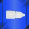 Gotero de 5 ml color Blanco con tapa blanca acostado