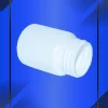 Envase 60 ml tipo Pastillero color Blanco con tapa a la vista acostada en fondo azul