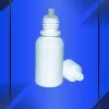 Gotero de 15 ml color blanco con tapa blanca con e inserto a la vista