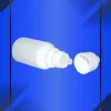 Gotero de 15 ml color blanco con tapa blanca acostado