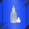 Gotero de 20 ml color natural con tapa blanca con e inserto a la vista