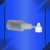 Gotero de 20 ml color natural con tapa blanca acostado
