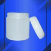 Envase 100 ml tipo Tarro color Natural con tapa domo a la vista en fondo azul
