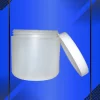 Envase 500 ml tipo Tarro color Natural con tapa a la vista en fondo azul