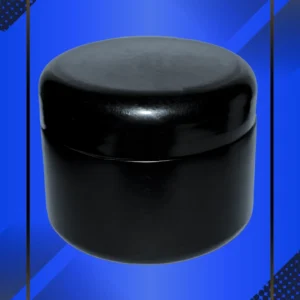 Tarro pomadero de 150 ml de color negro en fondo azul